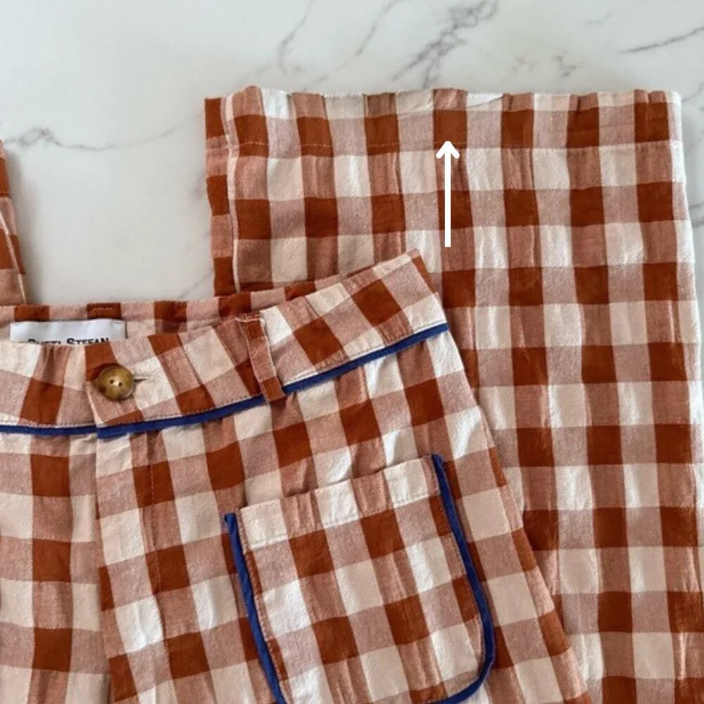 Sveti Stefan Lionetta Vichy Trouser + Blouse SET - Size XS / Small